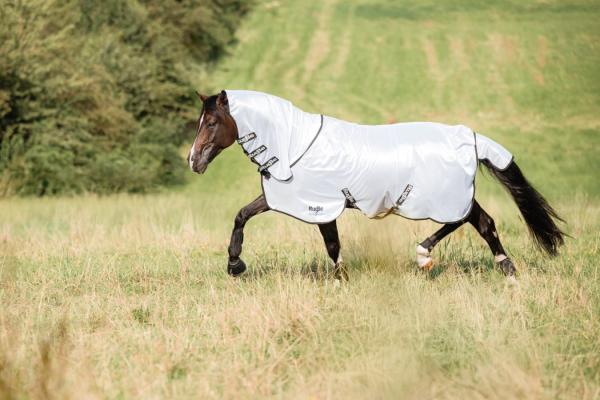 Fliegendecke Halsteil RugBe SuperFly - leichte Ekzemdecke für Pferde, Halsteil abnehmbar